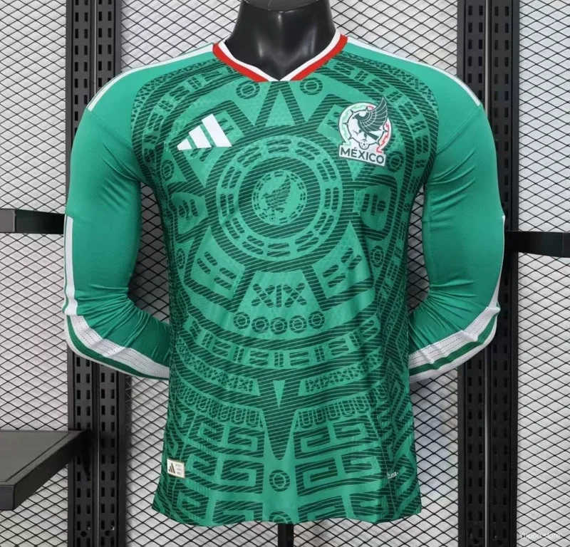 Camiseta México 2026 LOCAL MANGA LARGA VERSION JUGADOR